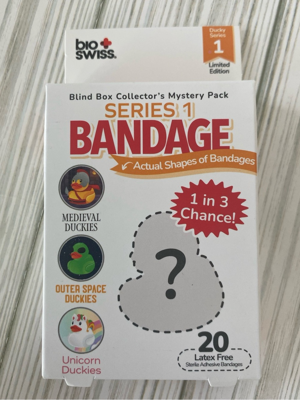 3/$10 BioSwiss Blind Box Collector's Mystery Pack Bandages *DUCKY SERIES*